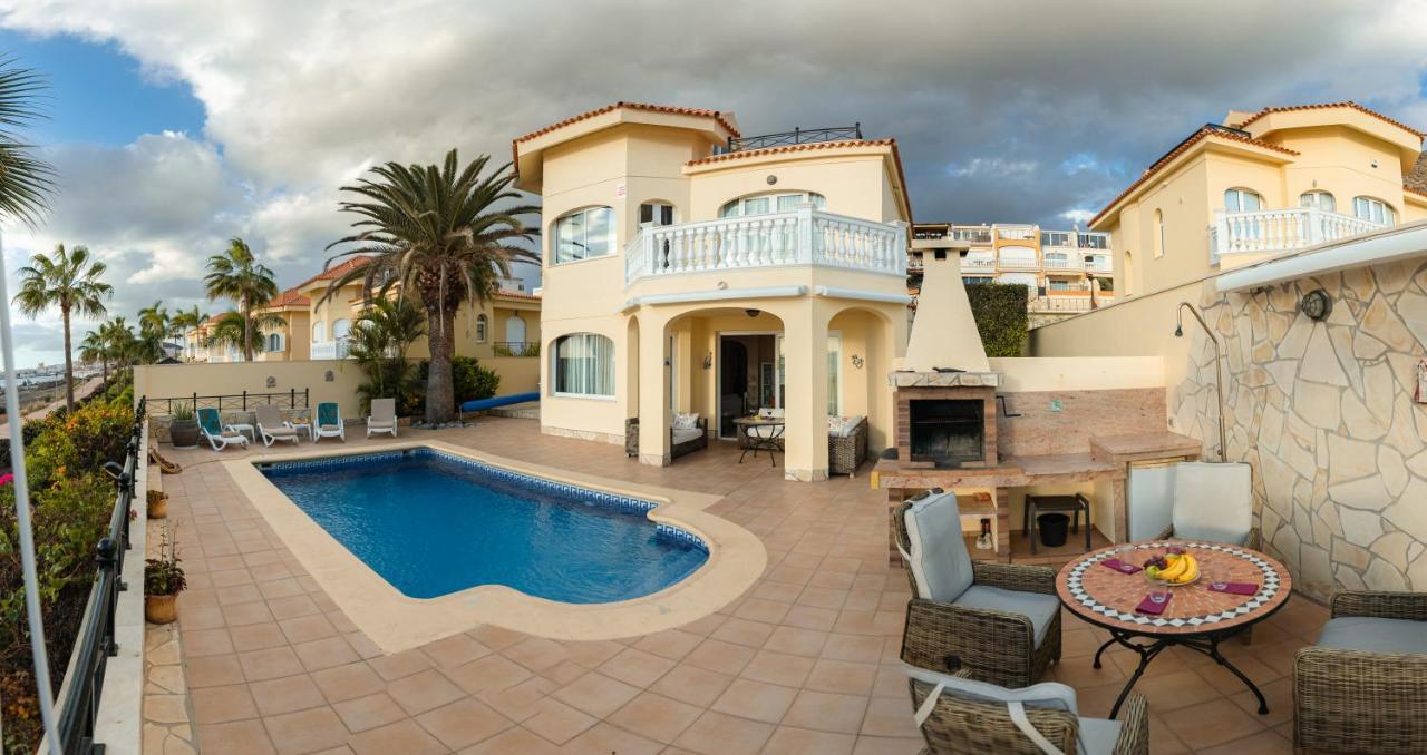 Villa Faya On The First Ocean Line With New Heated Pool Los Cristianos  Dış mekan fotoğraf
